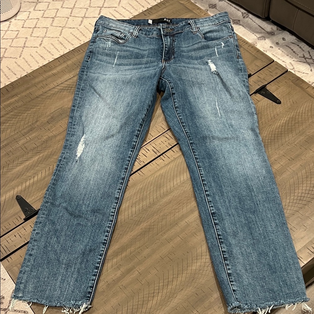 Kut from the Kloth Blue Straight Leg Jeans